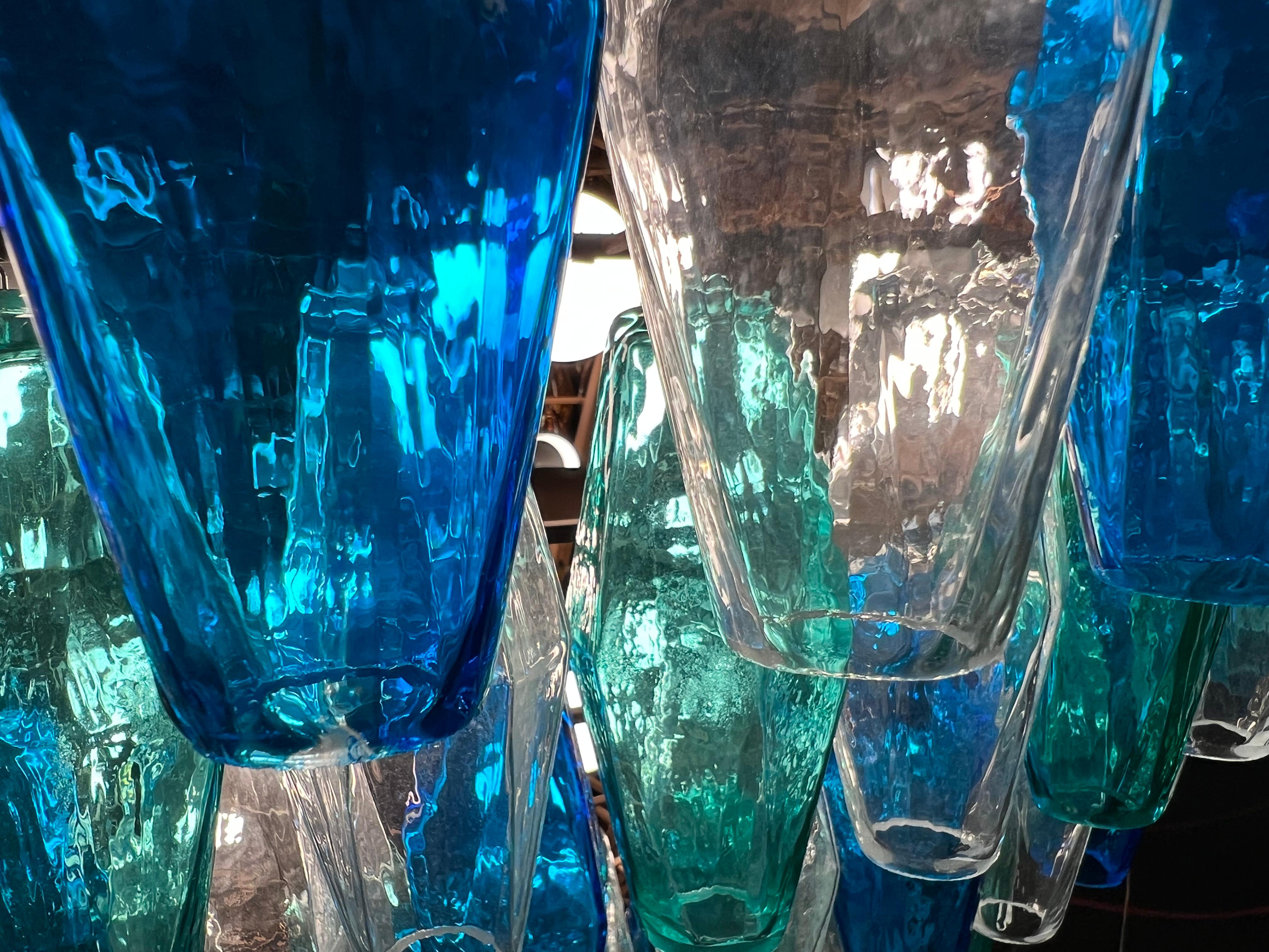 Huge Poliedri Chandelier by Valentina Planta. Murano For Sale 2