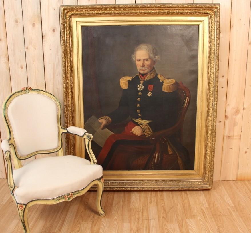 Huge Portrait of General Gorsse, Deputy and Mayor of Albi, 1853 For Sale 6