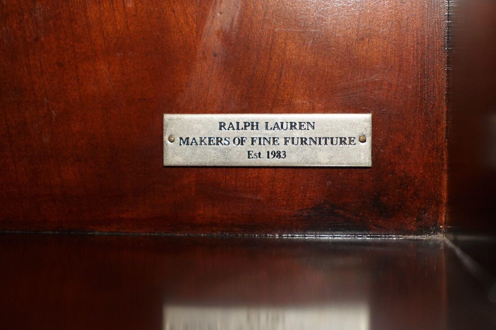 Huge Ralph Lauren American Hardwood Astral Glazed Bookcase For Sale 7
