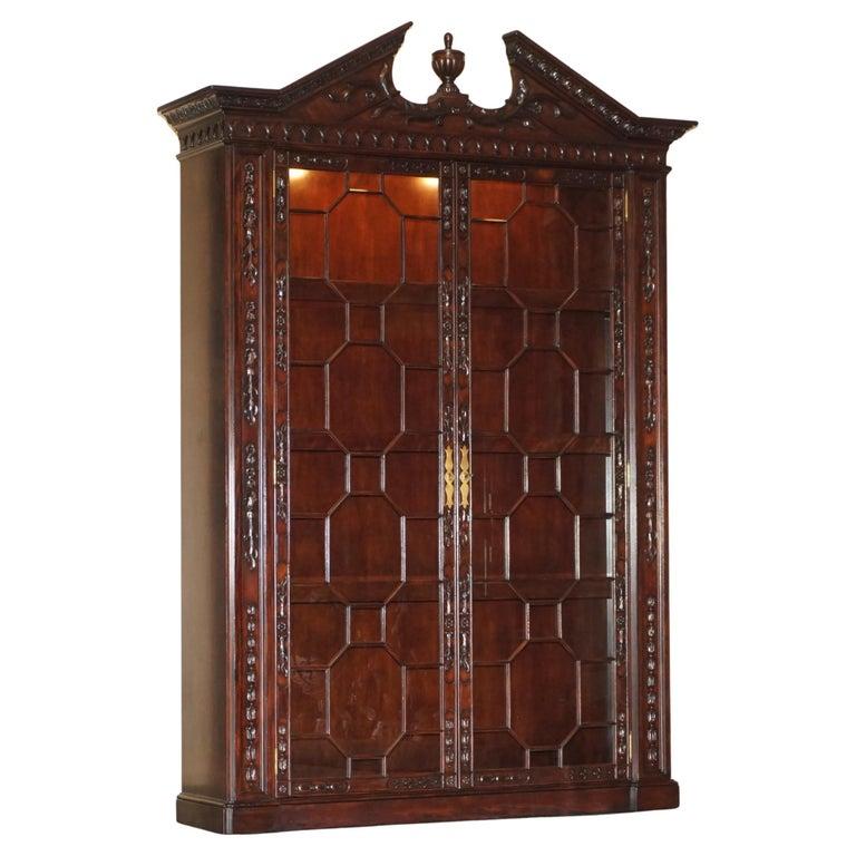 We are is delighted to offer for sale this exquisite Monumental, RRP £56,000 Ralph Lauren Astral Glazed, Thomas Chippendale style, library bookcase with internal lights 

I have around 40 pieces of new Ralph Lauren furniture now in stock, most of