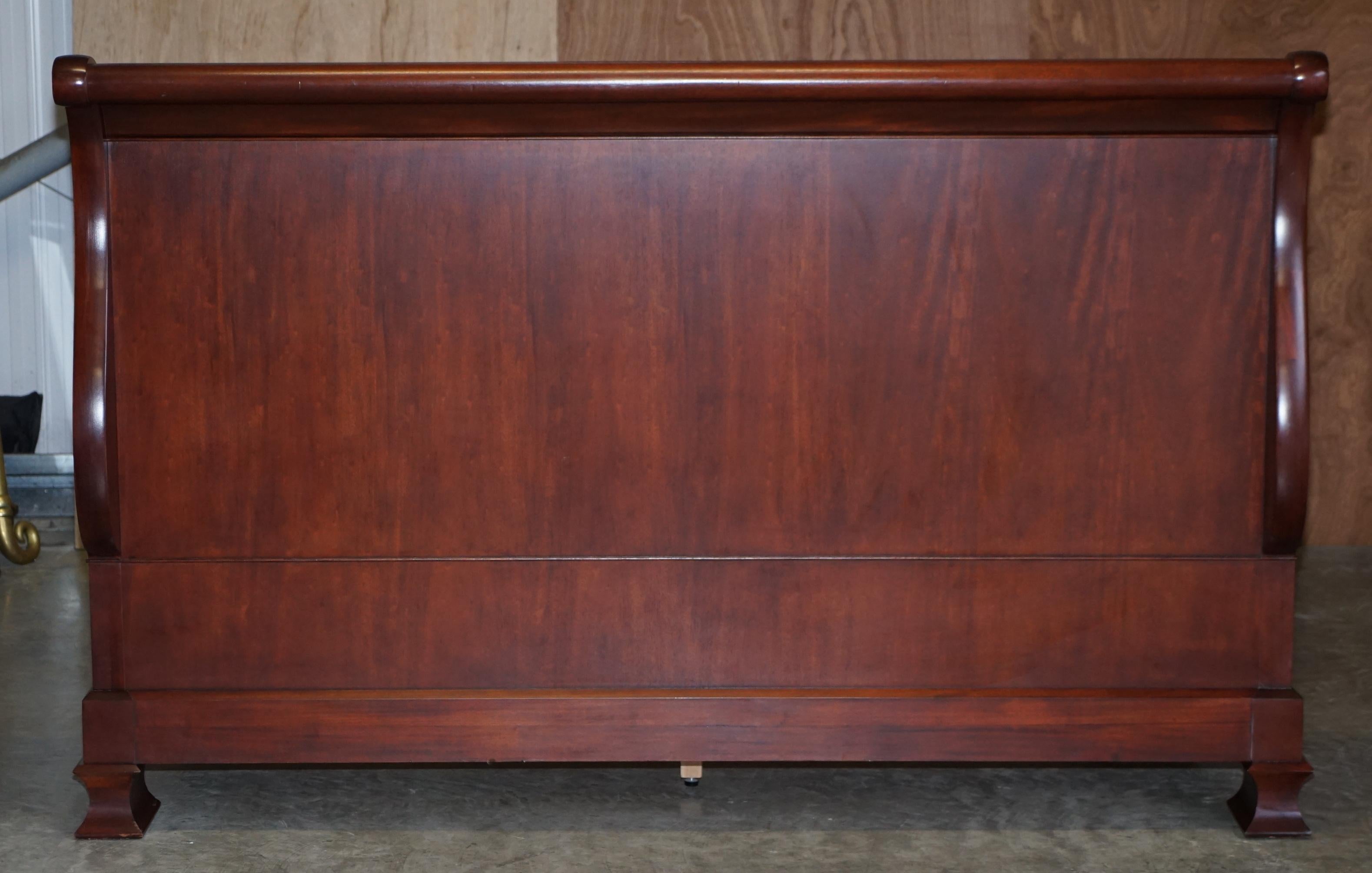 Huge Ralph Lauren Larger Than California King American Hardwood Sleigh Bed Frame 7