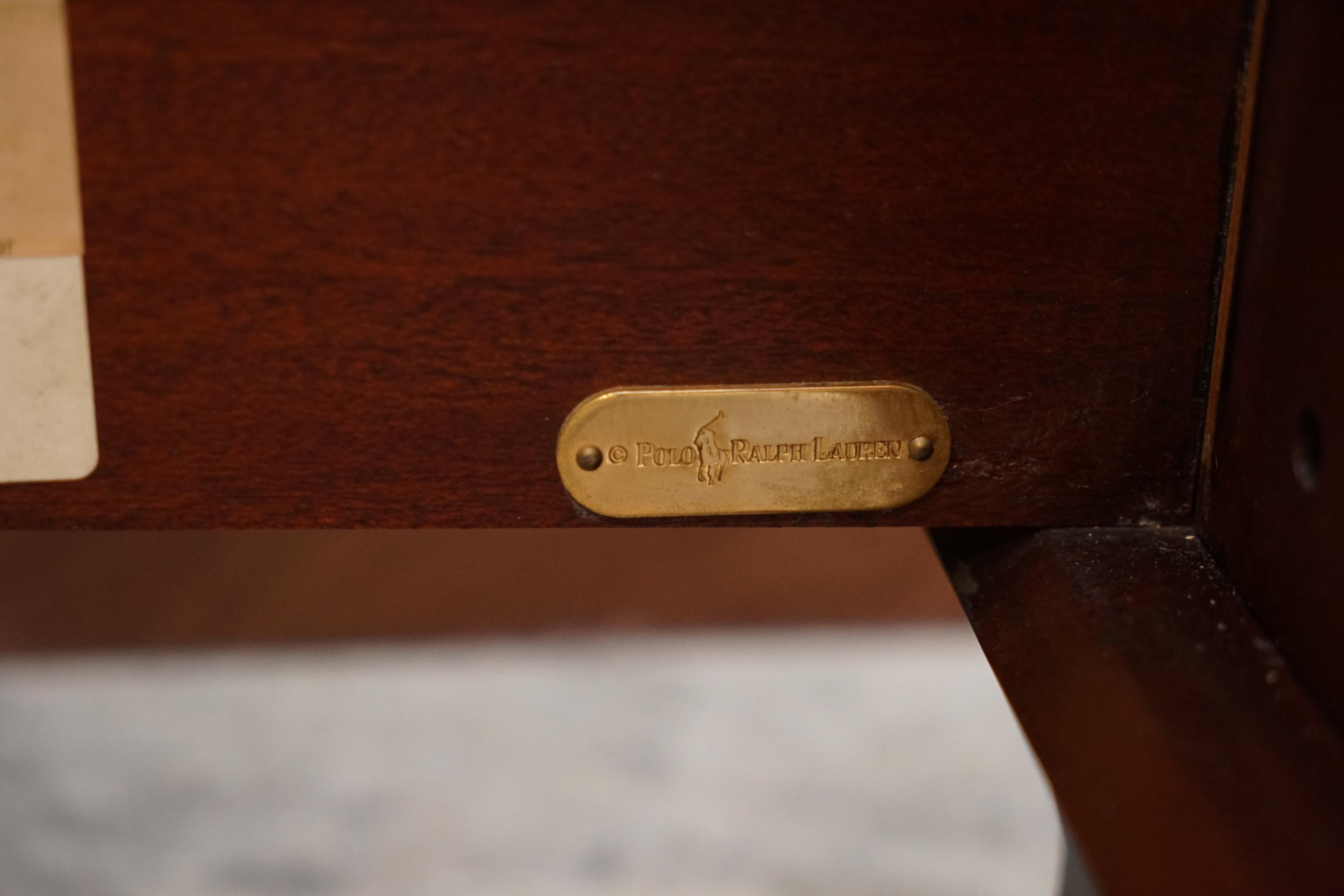 Huge Ralph Lauren Larger Than California King American Hardwood Sleigh Bed Frame In Good Condition In West Sussex, Pulborough