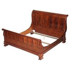 Huge Ralph Lauren Larger Than California King American Hardwood Sleigh Bed Frame