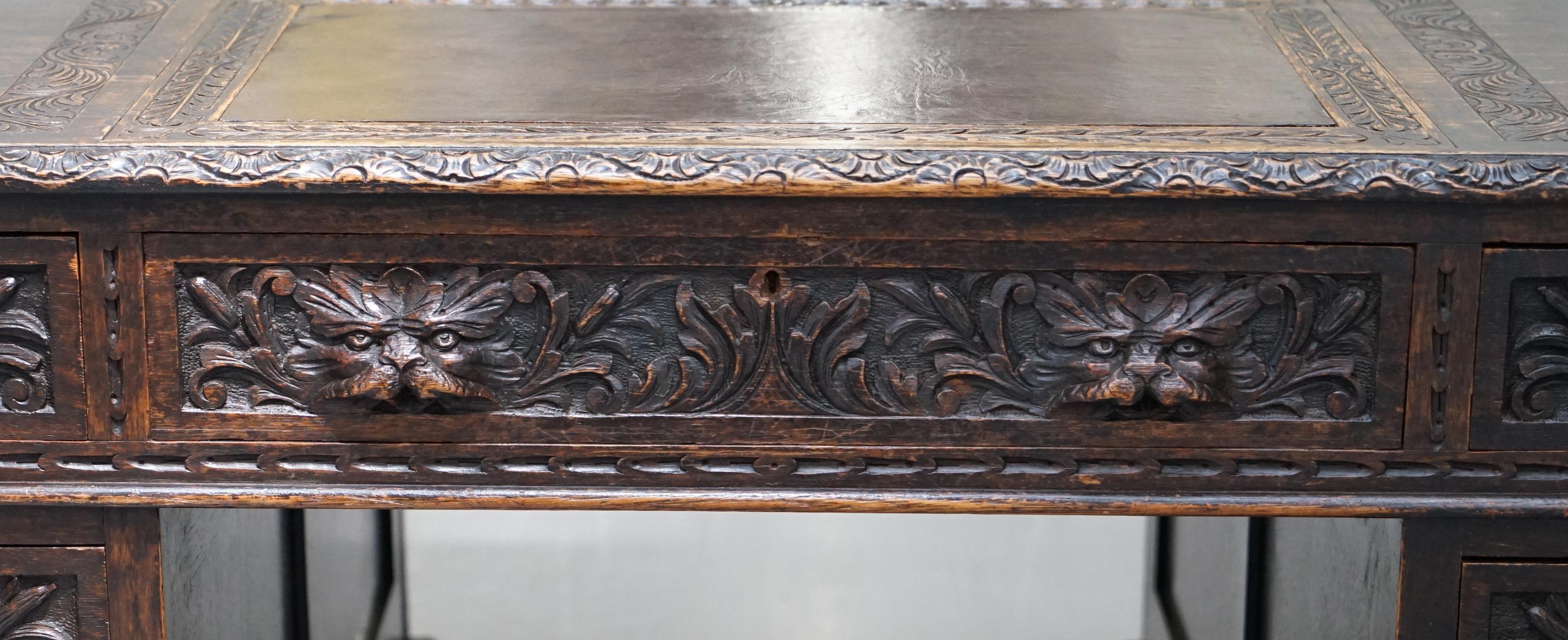 carved desk