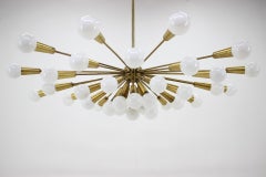 Huge Rare Mid Century Chandelier Sputnik, Atomic, 1960s