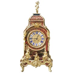 Antique Huge, Rare Napoleon III Boulle Table Clock France, 19th Century