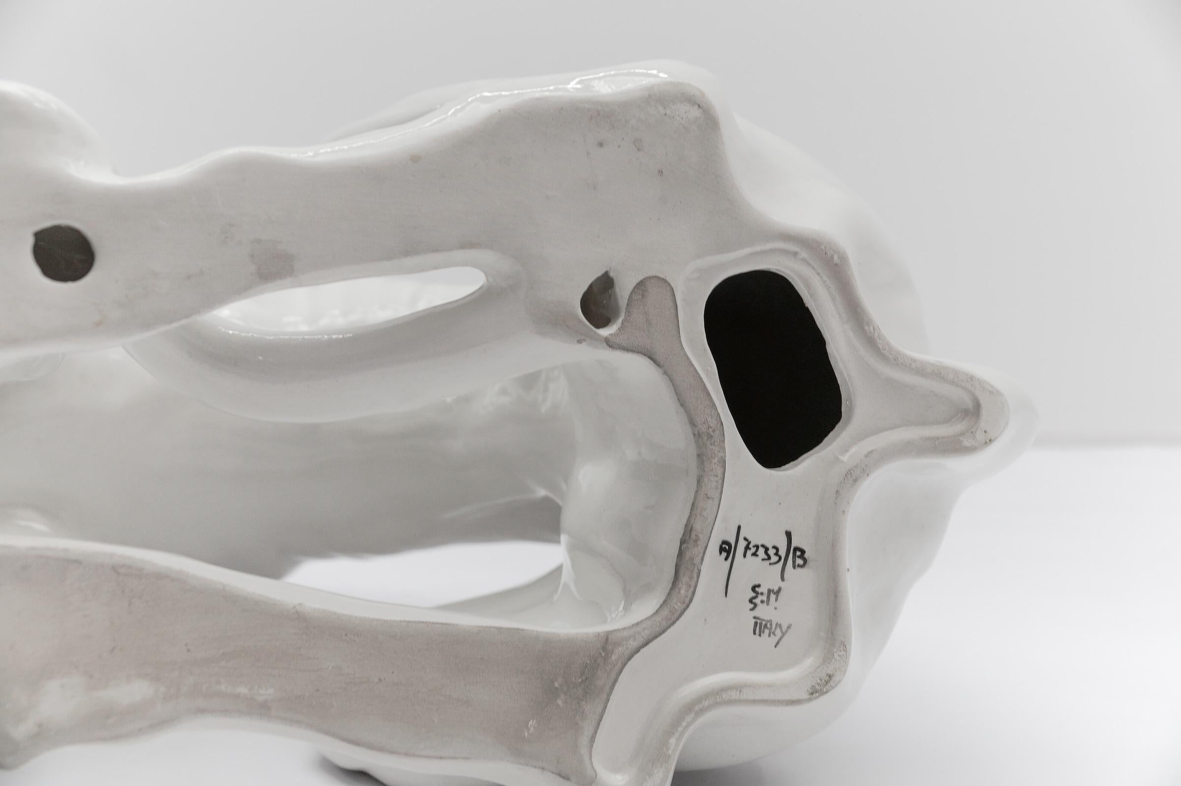 Huge Realistic Ceramic Greyhound from Italy, 1960s 9