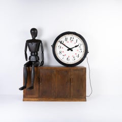 Enorme reloj de plataforma eléctrica de doble cara Great Western Rail recuperado