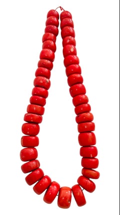 Huge Red Coral Necklace