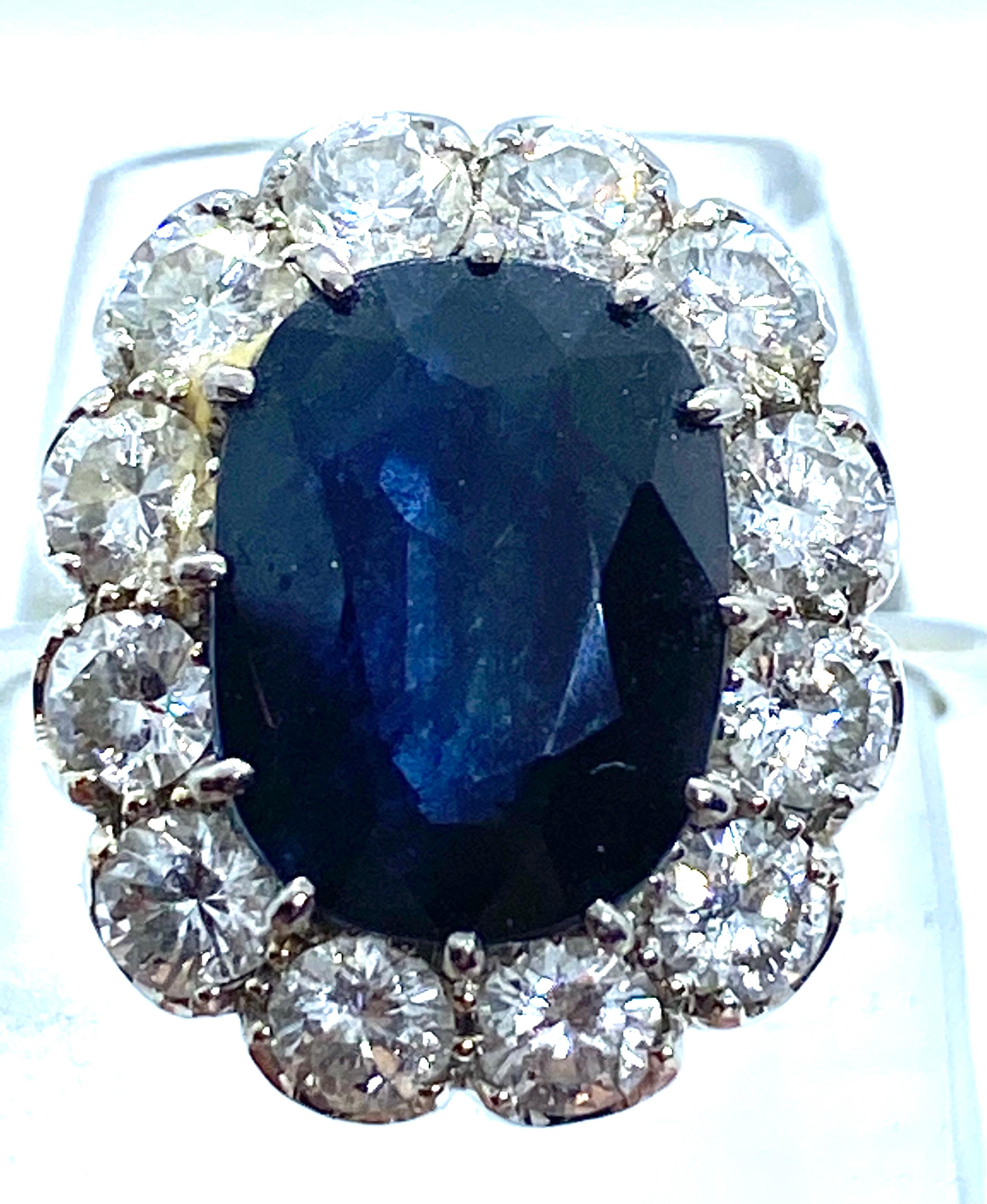 huge sapphire ring