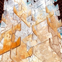 Riesiger Sektional-Kronleuchter "Argo" aus Murano-Glas von Leucos