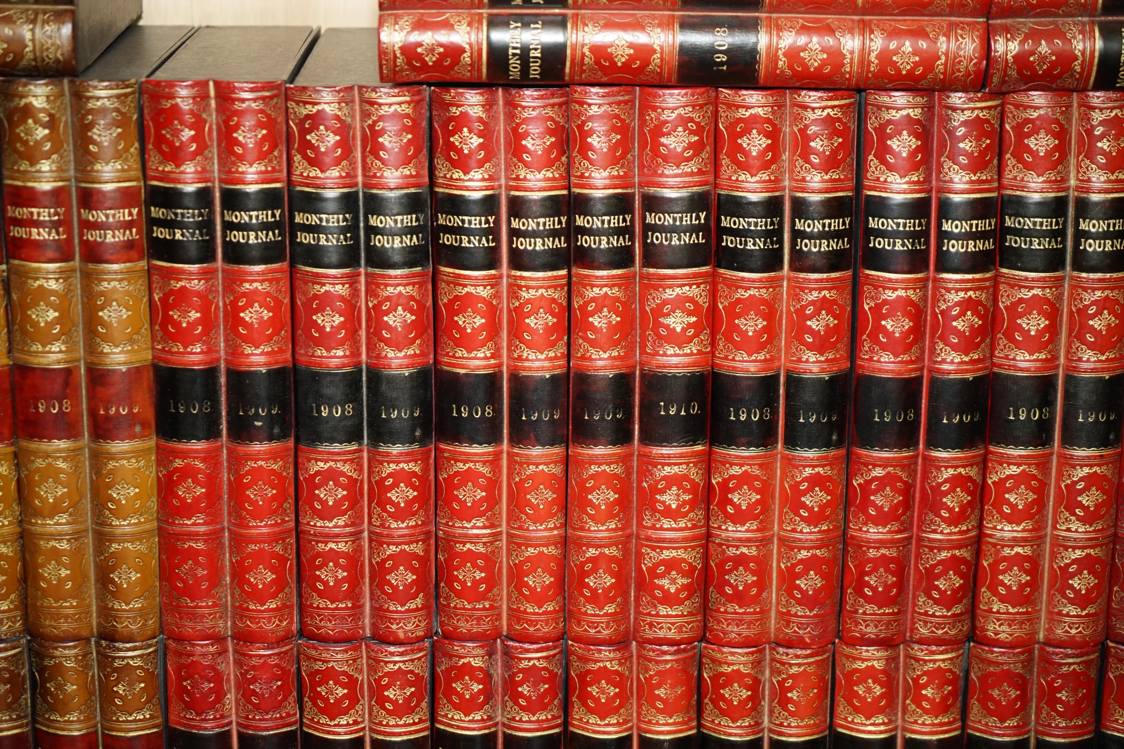 ENORME SELEZIONE DI 37 SCATOLE PORTAFOGLI IN PELLE A4 D'EPOCA CON FRONTI DI LIBRO IN FAUX in vendita 3