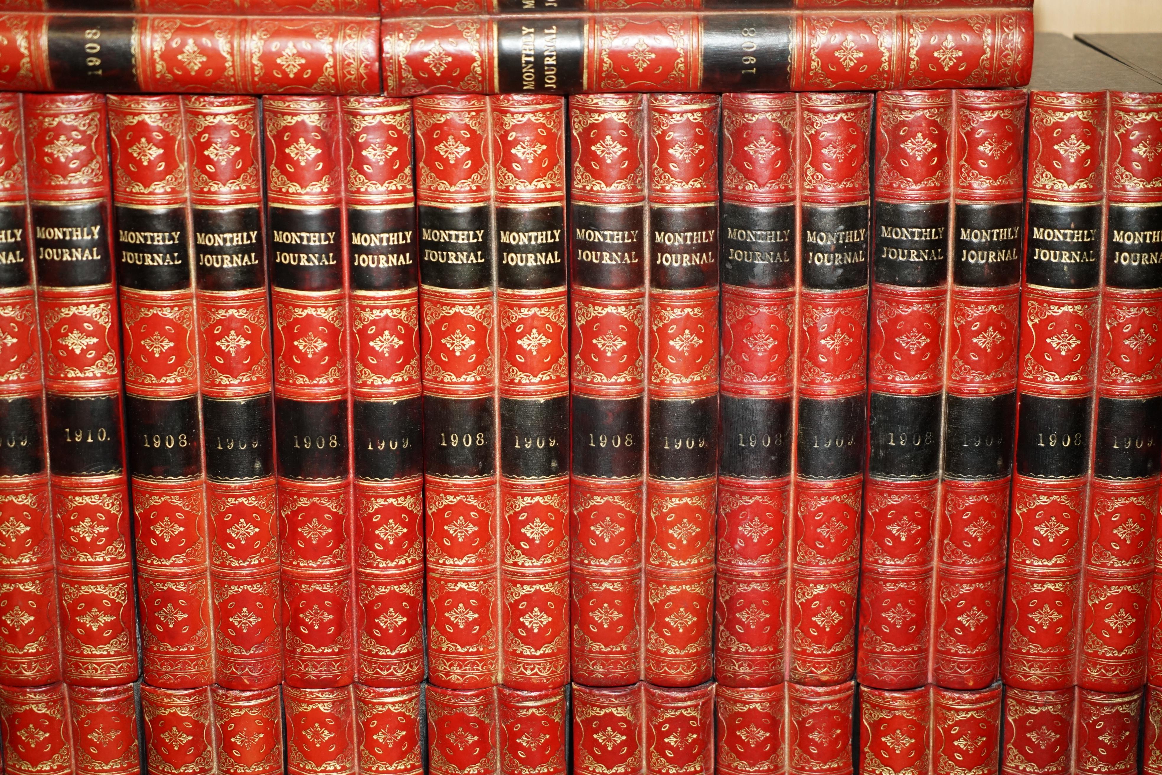 ENORME SELEZIONE DI 37 SCATOLE PORTAFOGLI IN PELLE A4 D'EPOCA CON FRONTI DI LIBRO IN FAUX in vendita 4