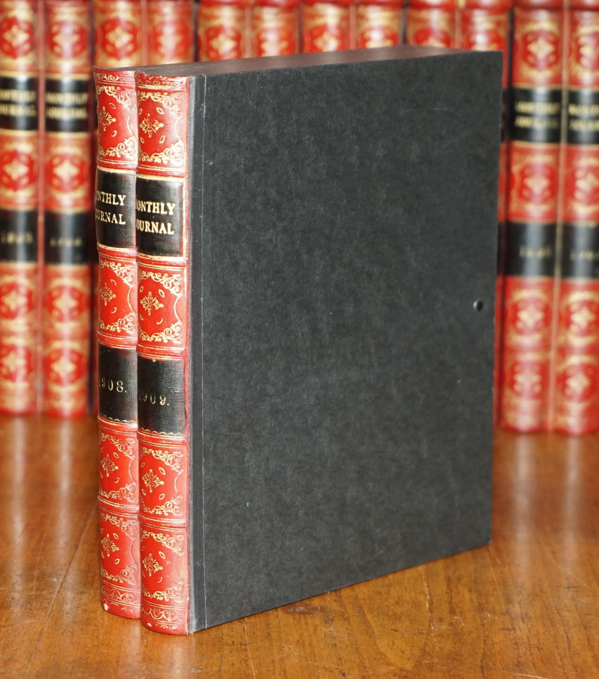 ENORME SELEZIONE DI 37 SCATOLE PORTAFOGLI IN PELLE A4 D'EPOCA CON FRONTI DI LIBRO IN FAUX in vendita 6