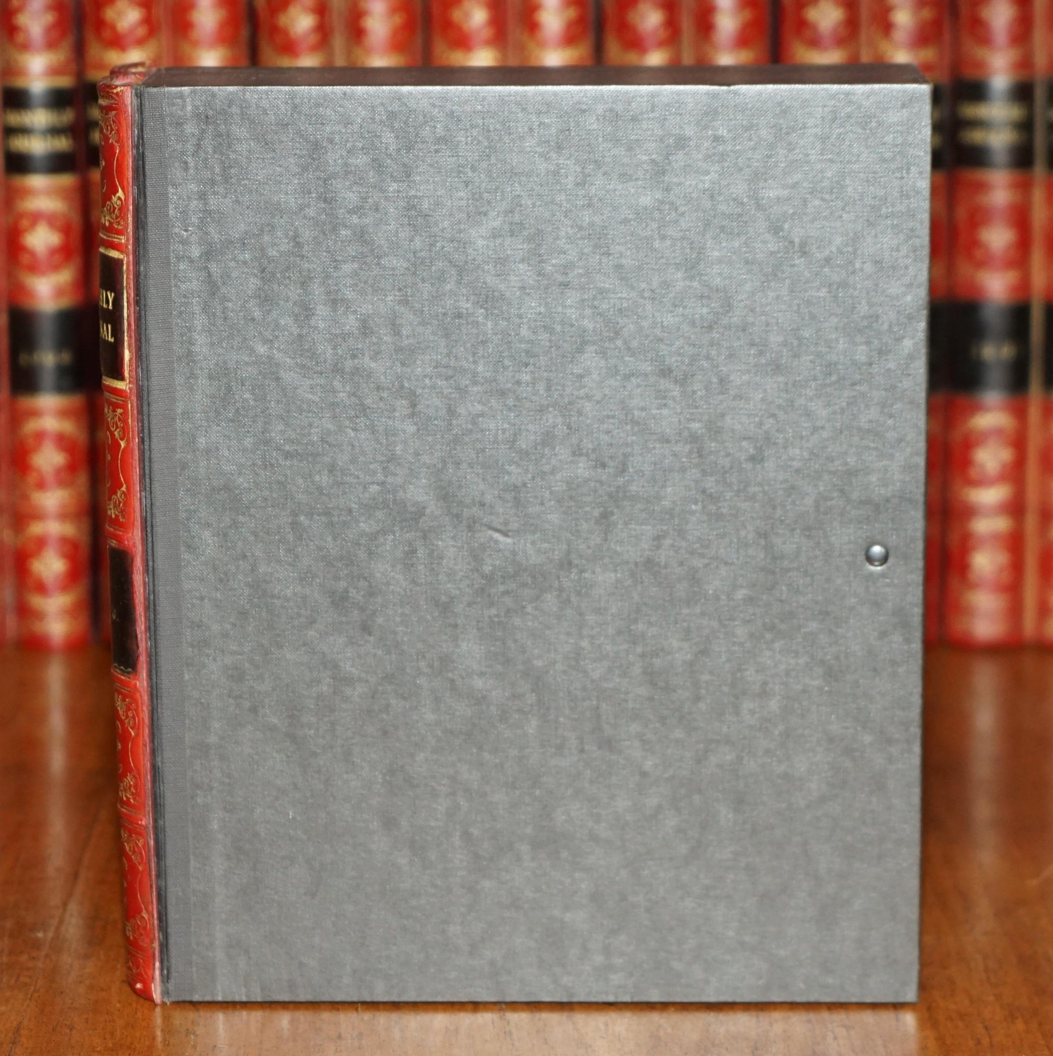 ENORME SELEZIONE DI 37 SCATOLE PORTAFOGLI IN PELLE A4 D'EPOCA CON FRONTI DI LIBRO IN FAUX in vendita 7