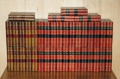 ENORME SELECCIÓN DE 37 ARCHIVOS VINTAGE A4 DE CUERO CON PORTADA DE LIBRO DE PIEL