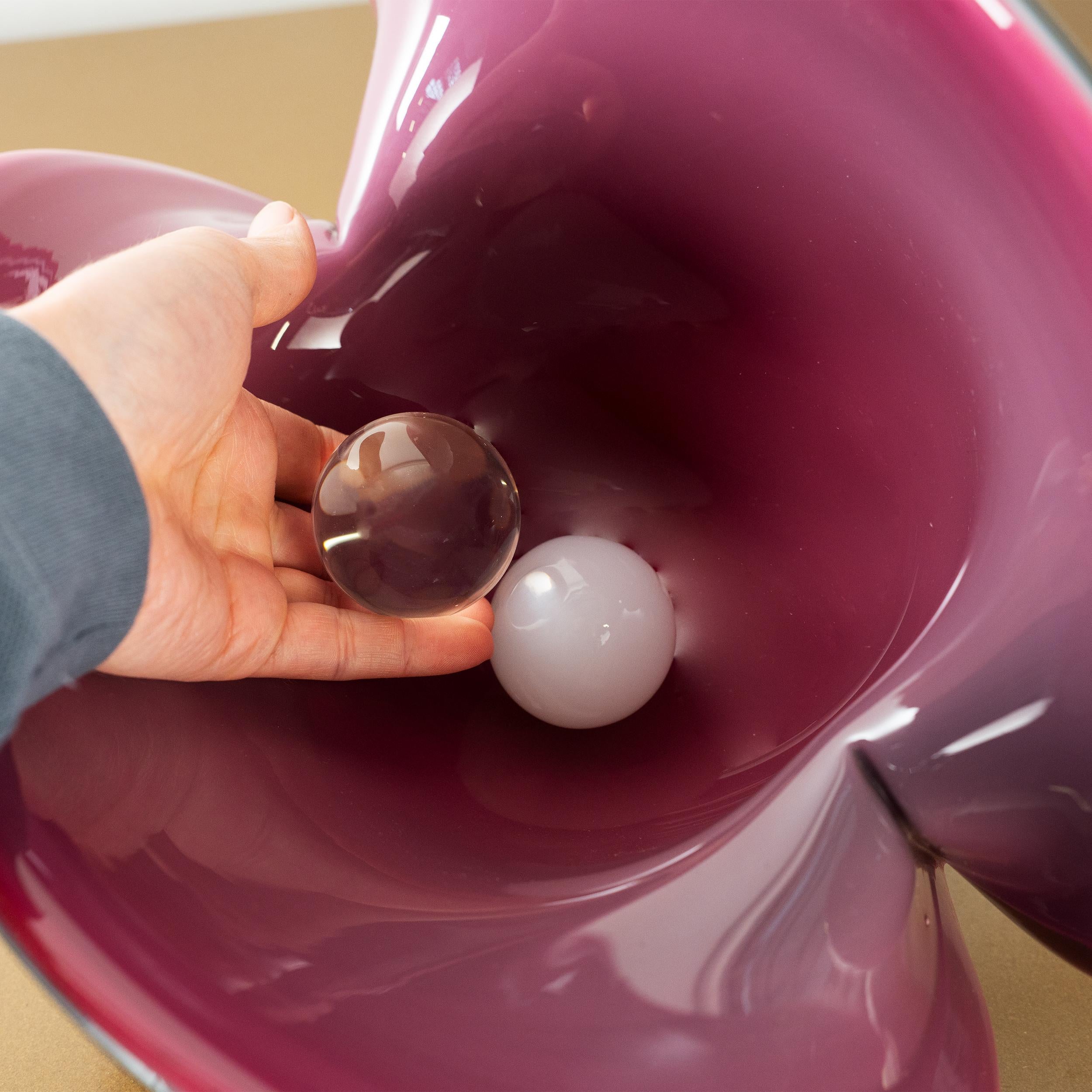 Huge Shell Sculpture Formia Vetri Di Murano Large Handblown Glass Centerpiece For Sale 4