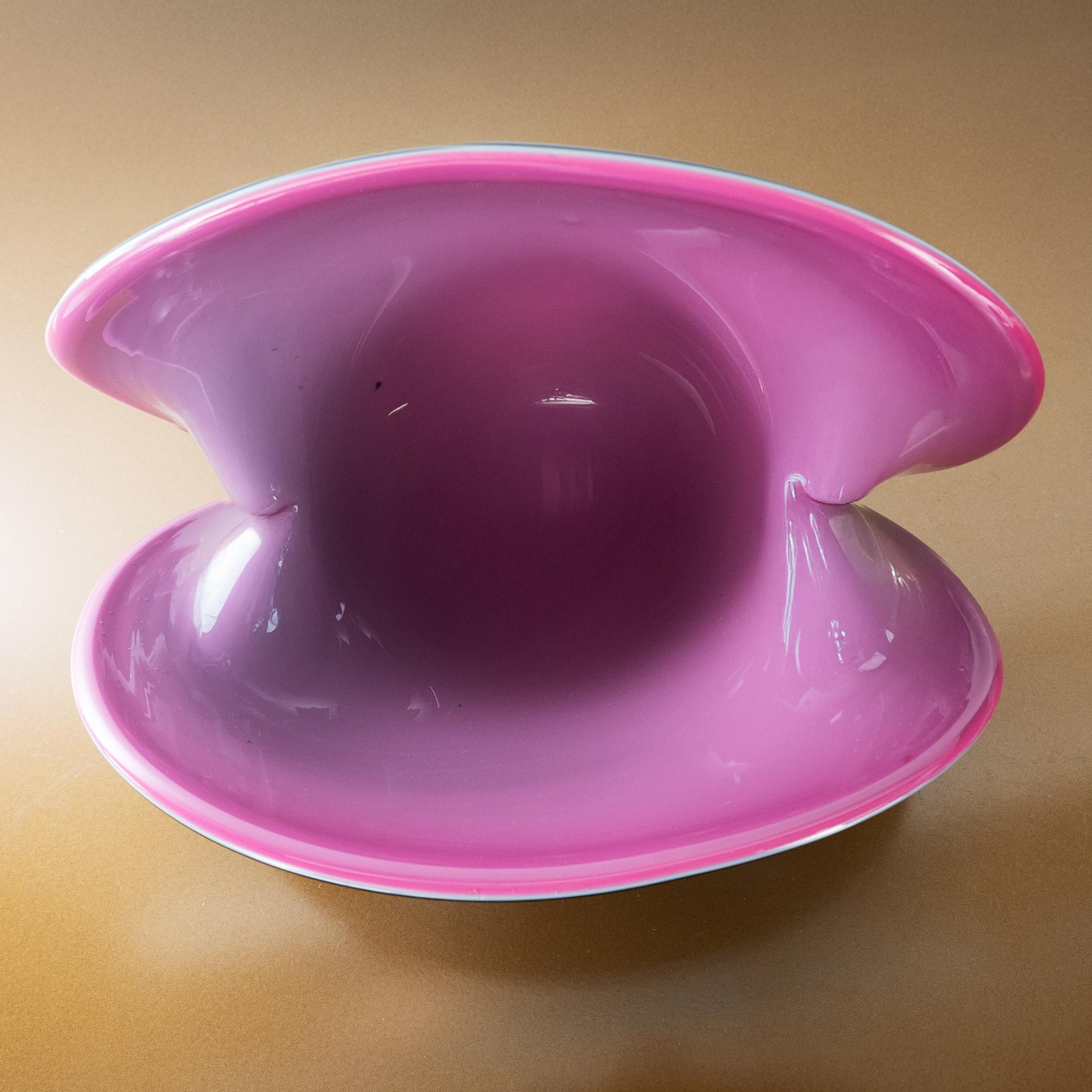 Italian Huge Shell Sculpture Formia Vetri Di Murano Large Handblown Glass Centerpiece For Sale