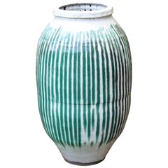 Huge Shigaraki Pottery Storage Jar Wabi Sabi Tea Ceremony Garden Urn Vase