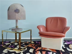 Huge Signed Italian Alfredo Barbini Scavo Table Lamp Murano Glass Venini 1960s