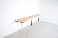 Huge Solid Oak Console or Bar Table, France, 1950s