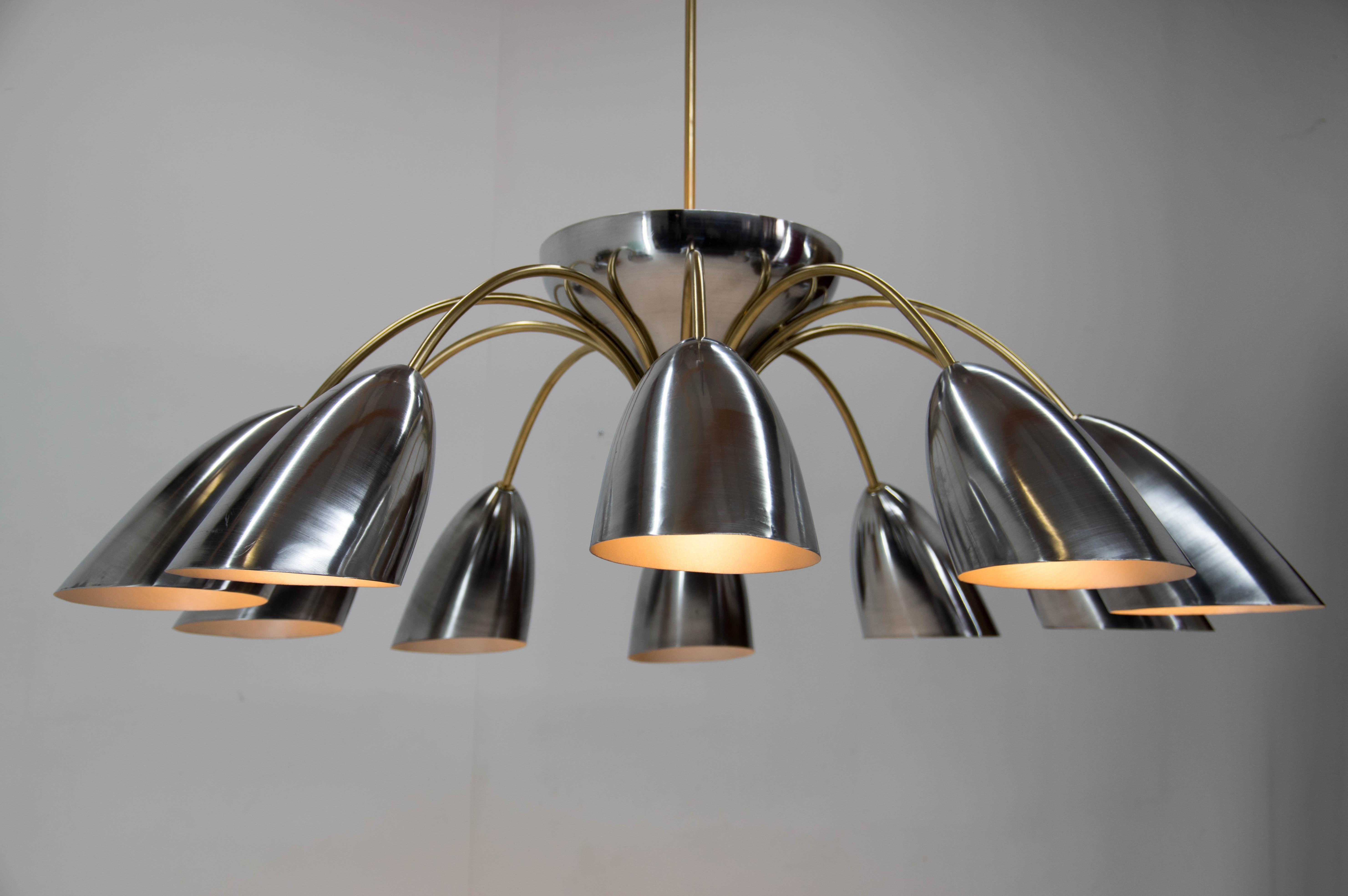 Mid-20th Century Huge Space Age Chandelier, 1960s, Two Items Available For Sale