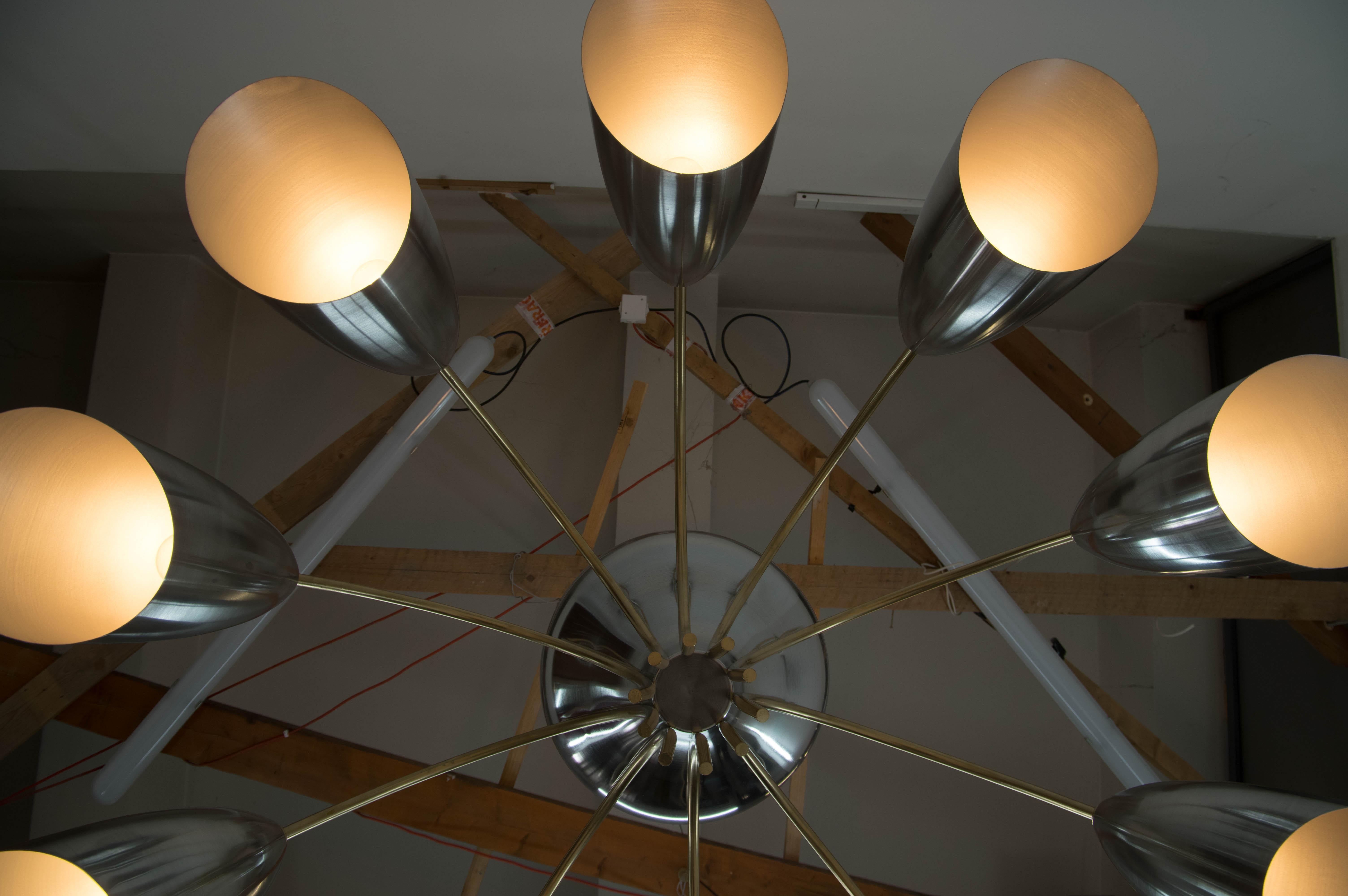 Huge Space Age Chandelier, 1960s, Two Items Available For Sale 3