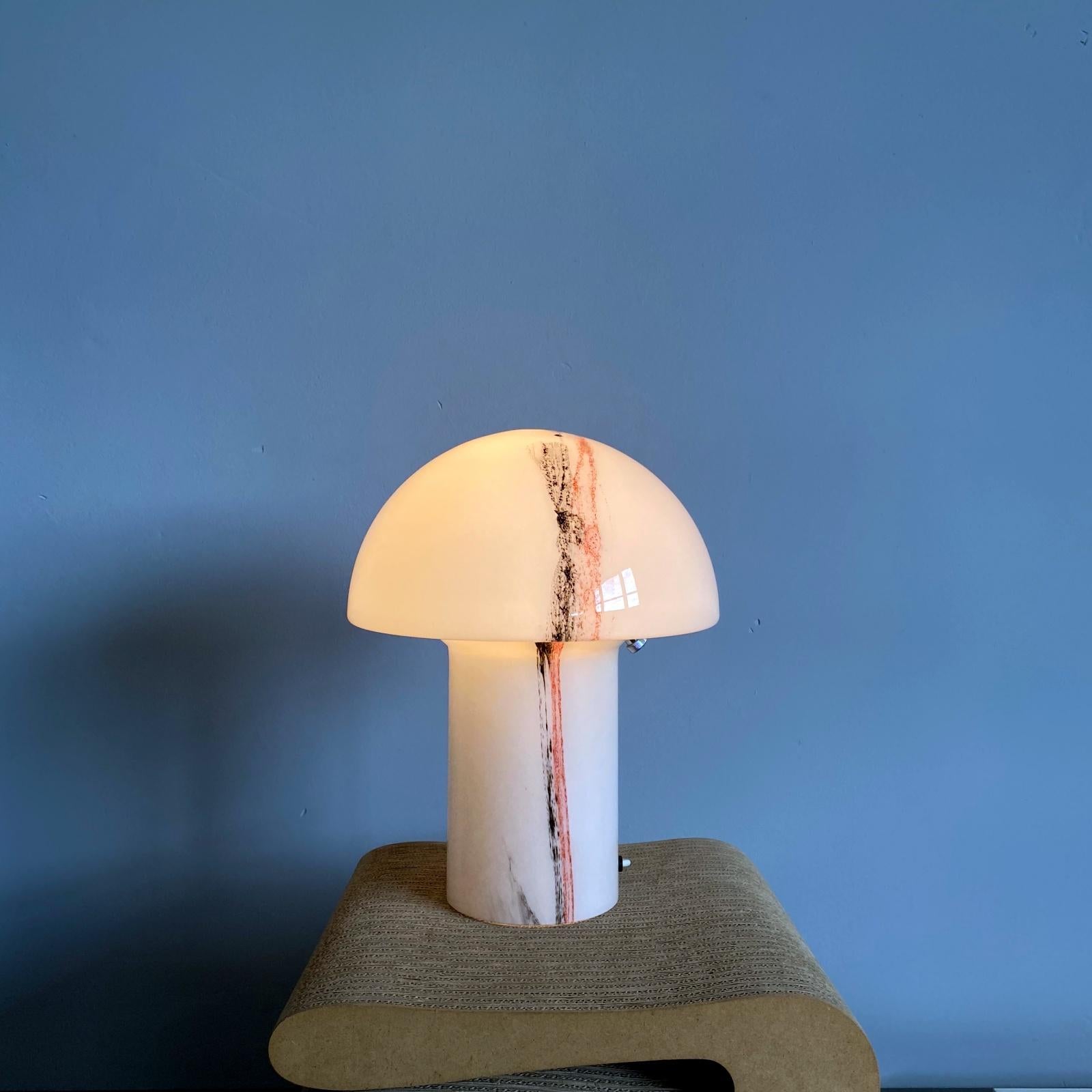 Huge Space Age Peill & Putzler Mushroom Table Lamp, Blown Glass, 1970s, Germany 4