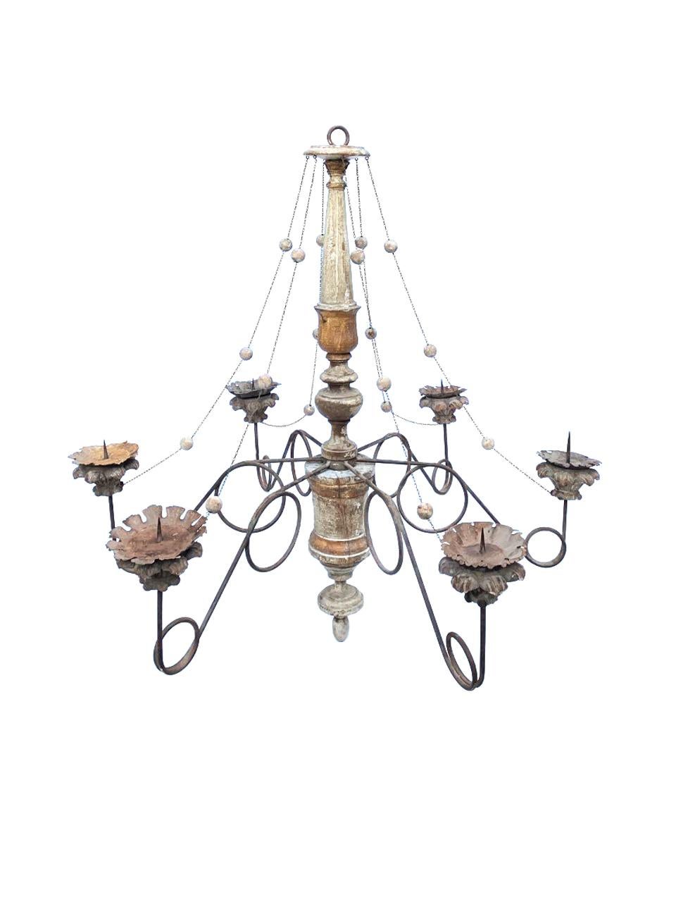 Coloniale spagnolo Enorme lampadario Coloni Revival spagnolo - CIRCA 1920-1930 in vendita