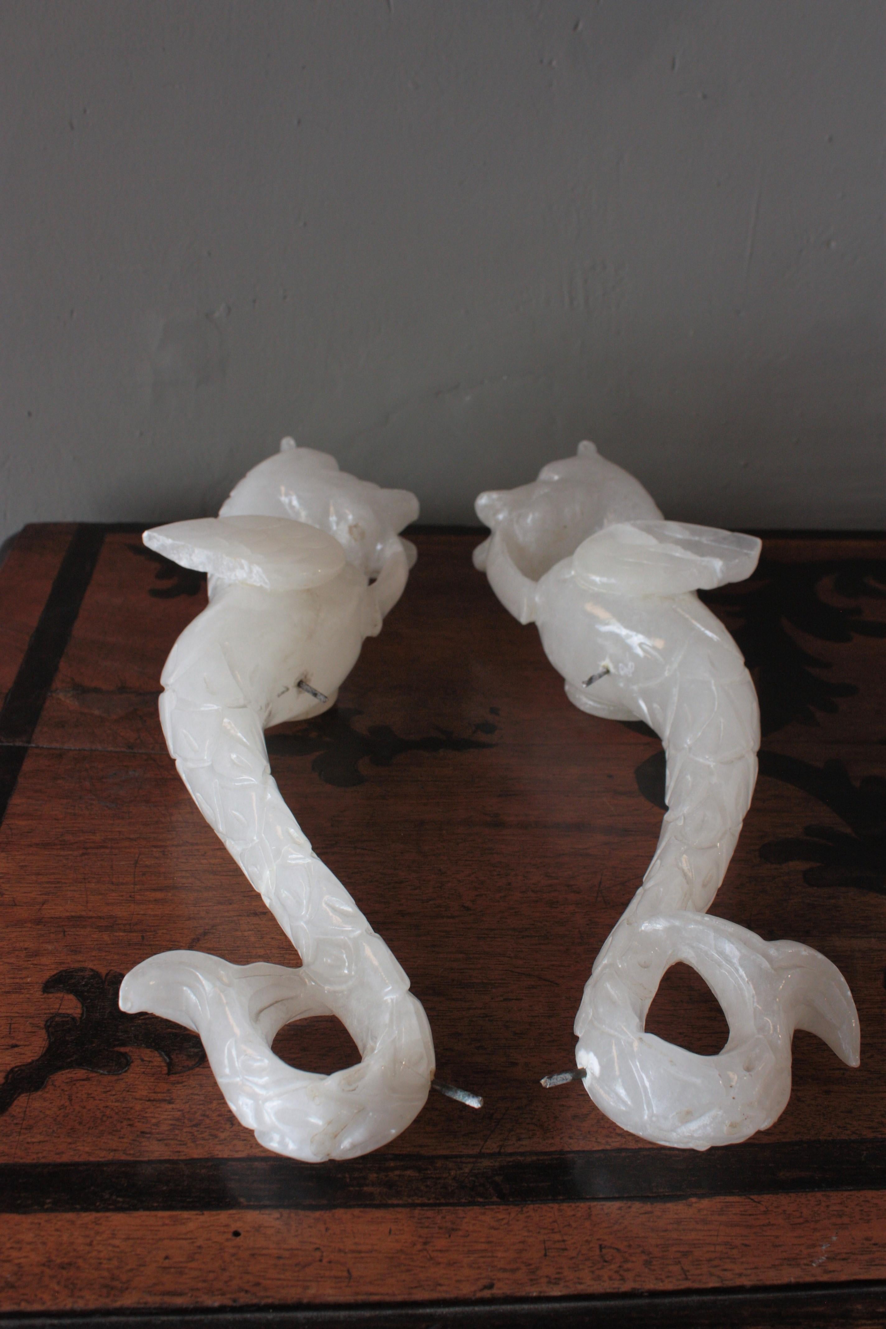 Huge Spanish Neoclassical Alabaster Urn Table Lamp with Winged Dragons For Sale 13
