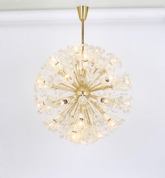 Huge Starburst Brass Chandelier by Emil Stejnar, Austria, 1960s