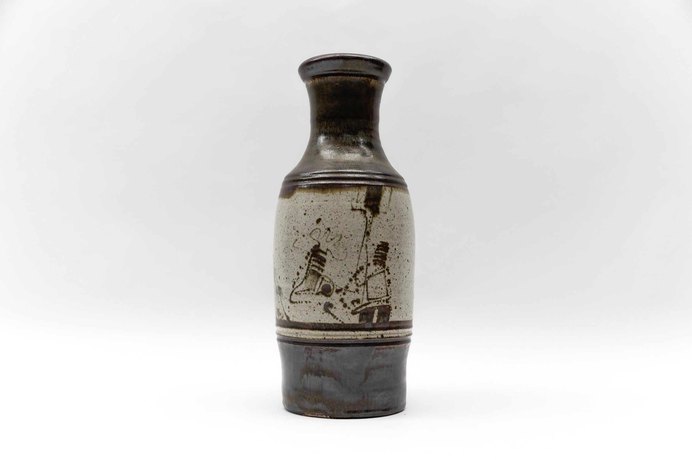 Vase de sol ou Umbrella Stand de Wilhelm & Ellis Ceramics 1960 de Studio Allemand en vente 3