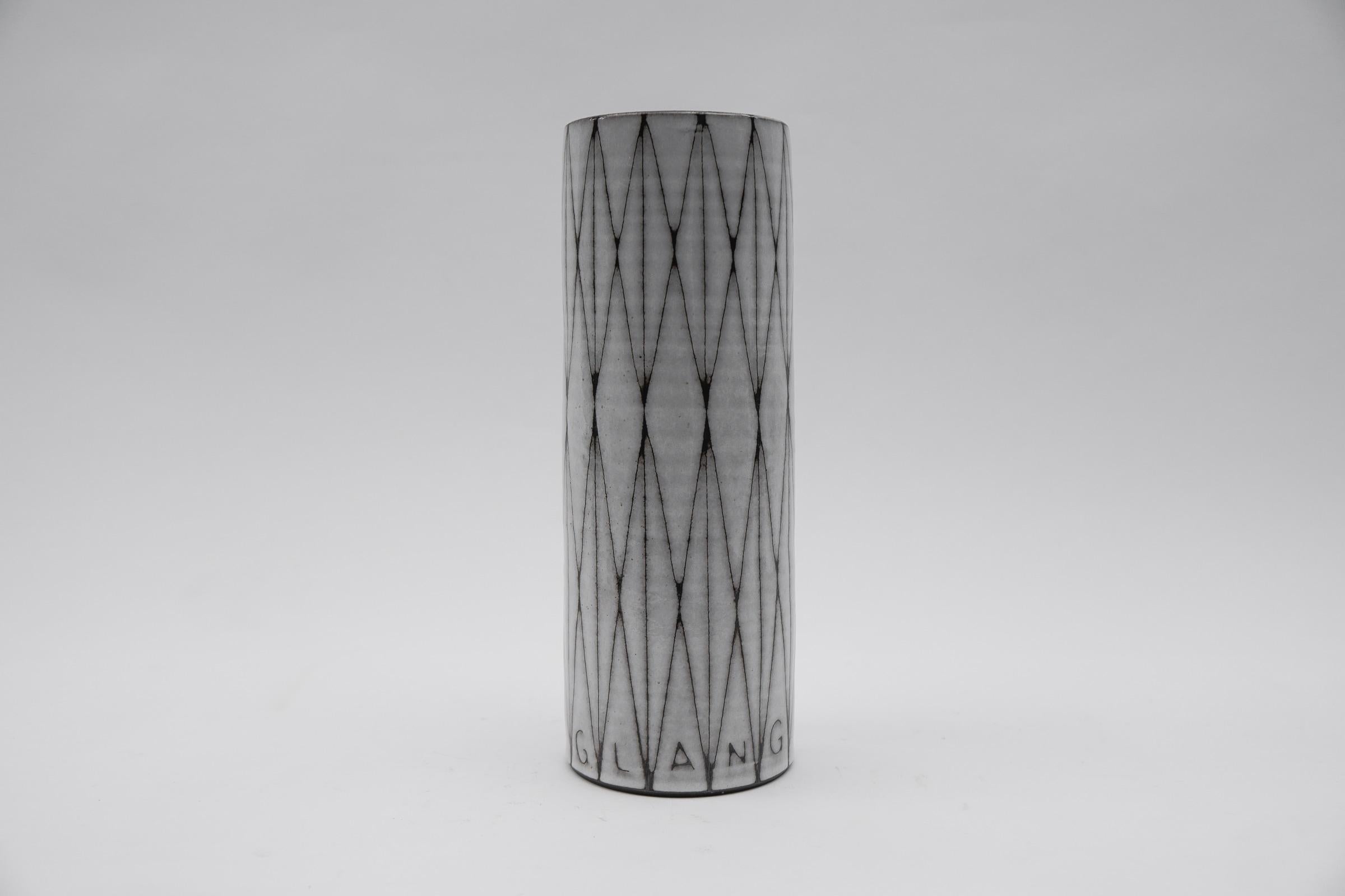 Huge Studio Ceramic Vase from G. Lang for Wilhelm & Elly Kuch, 1960s, Germany For Sale 7
