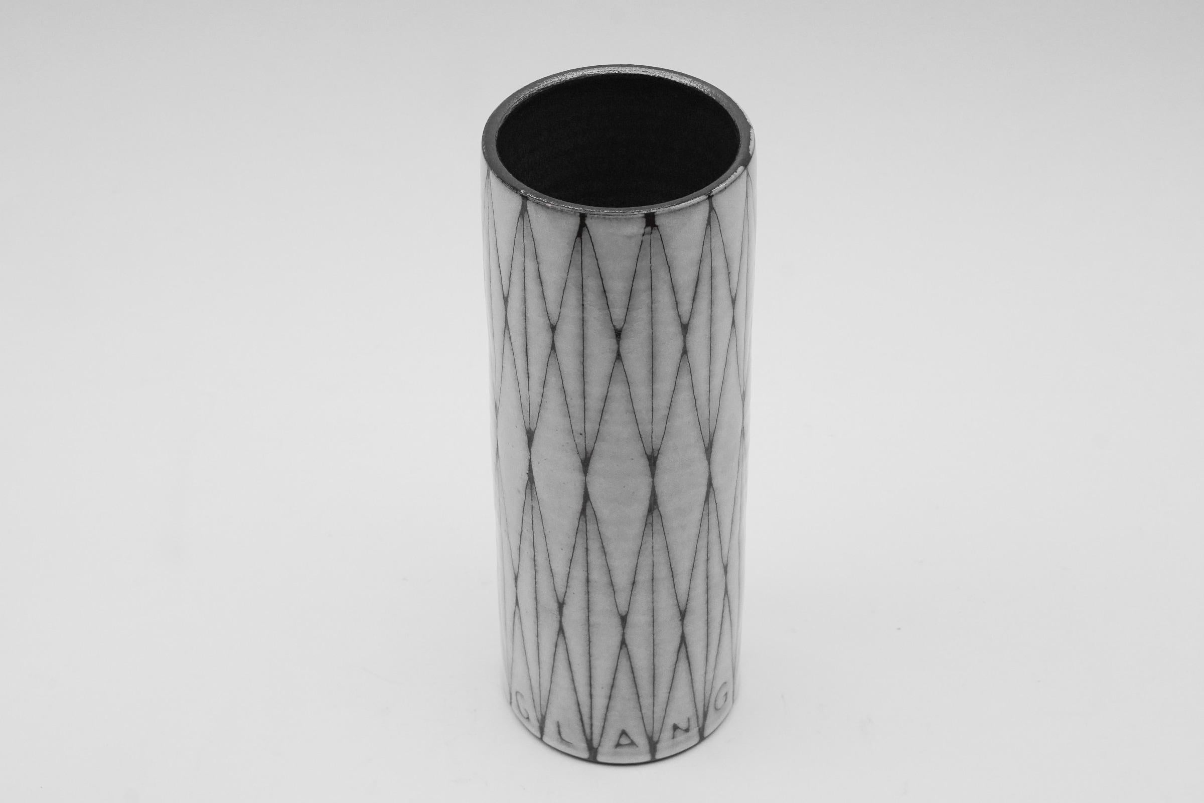 Milieu du XXe siècle Énorme vase en céramique Studio de G. Lang pour Wilhelm & Ellis Kuch, années 1960, Allemagne en vente