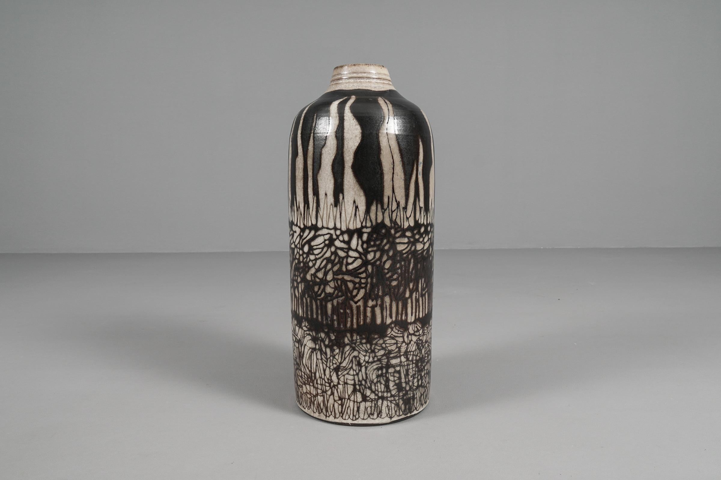 Énorme vase de sol en céramique Studio Ceramics de Wilhelm & Ellis Kuch, années 1960, Allemagne en vente 1