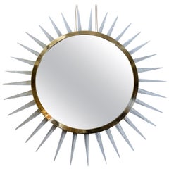 Huge Sunburst Mirror Designed by Regis Royant