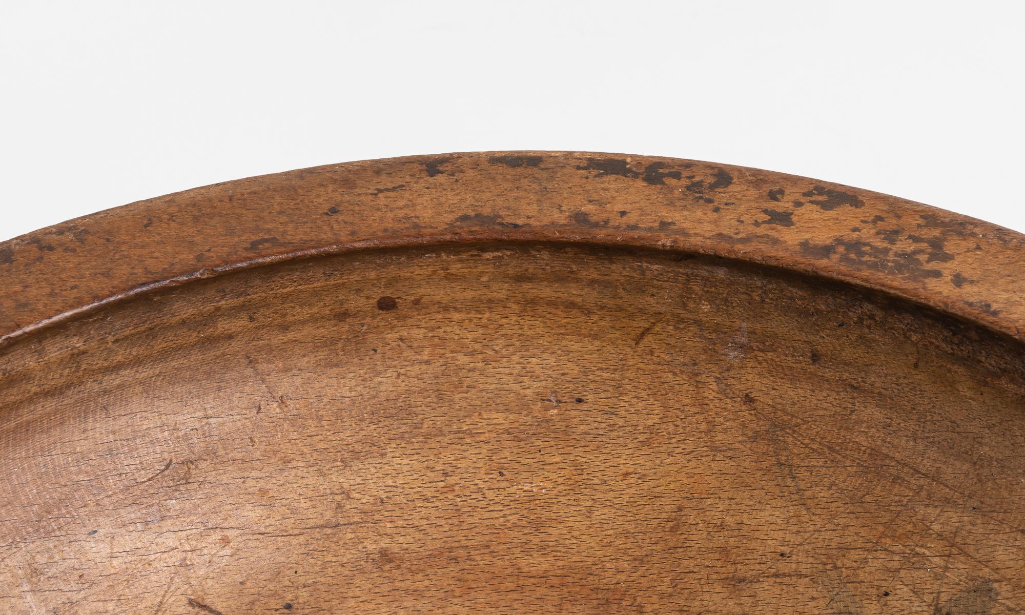Huge Sycamore Dairy Bowl, England, 19th Century 1