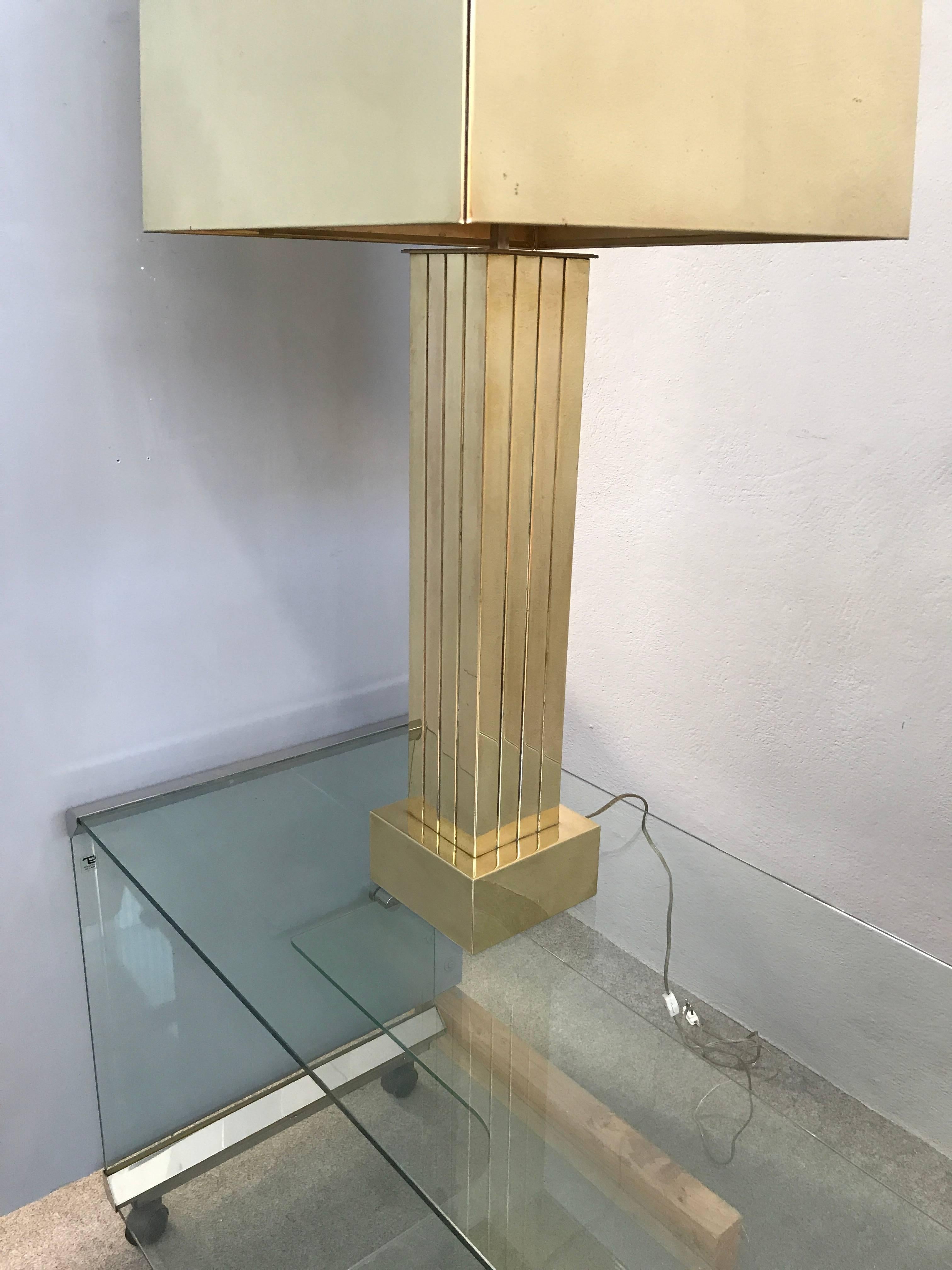 Huge Table Lamp Attributed to Curtis Jere In Excellent Condition In Piacenza, Italy