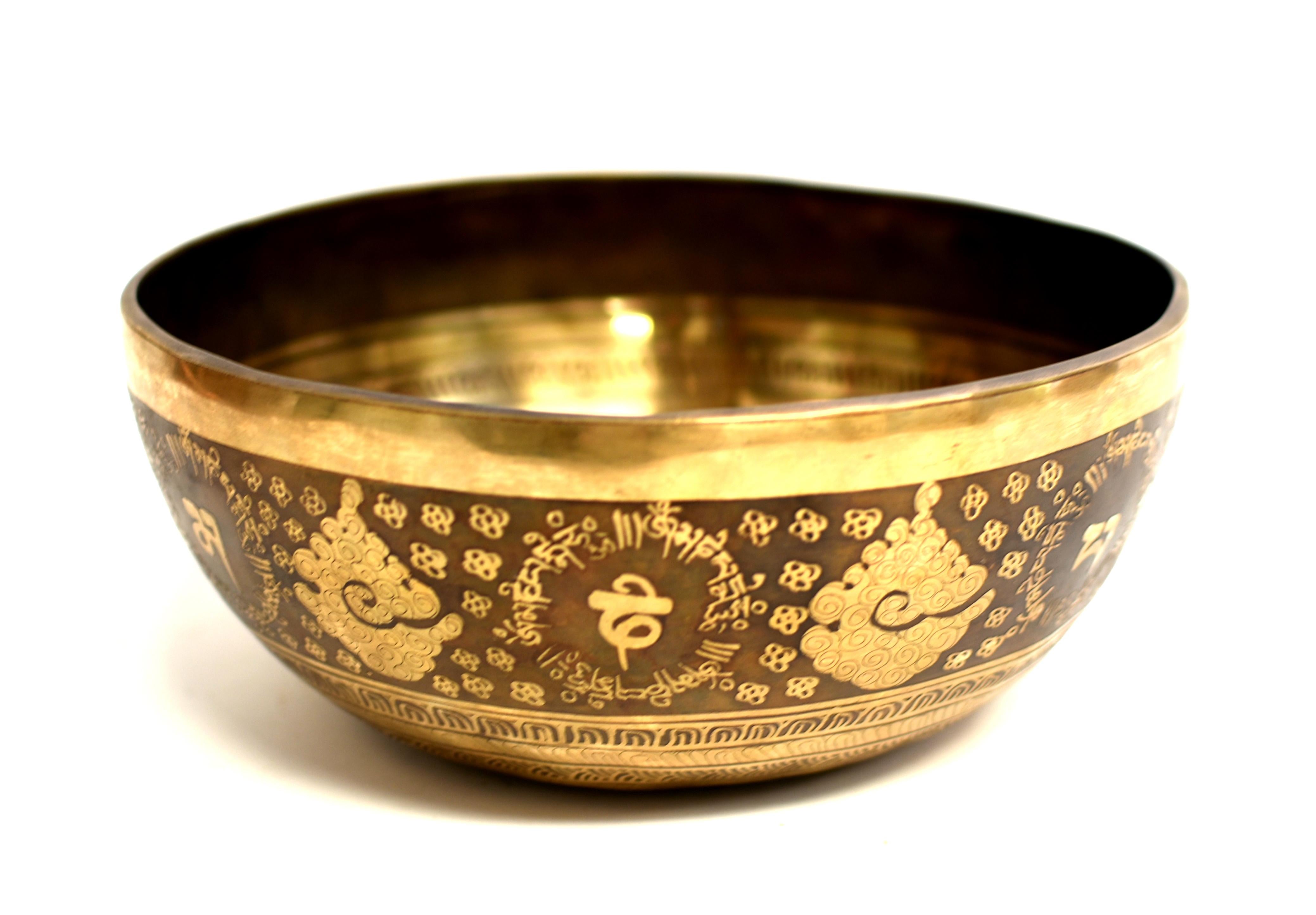 Huge Tibetan Singing Bowl Viswa Vajra 11.25