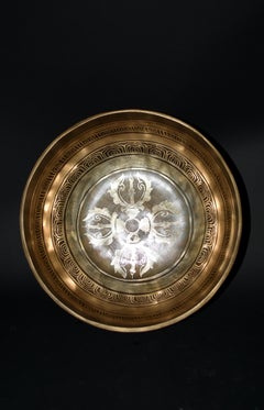 Huge Tibetan Singing Bowl Viswa Vajra 11.25" Tone F