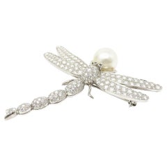 HUGE Tiffany & Co 18k Italy Pearl Brooch 61x60 mm