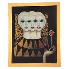 Huge Trinity of Vision and Grace Margaret Keane Print