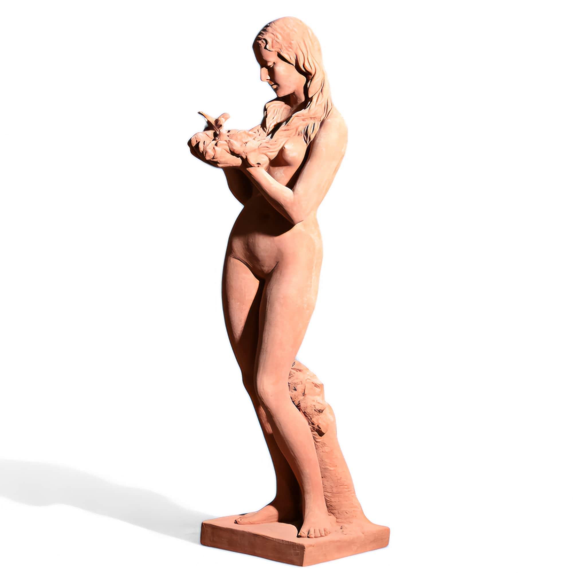 Grande statue toscanne en terre cuite - 135 cm en vente 8