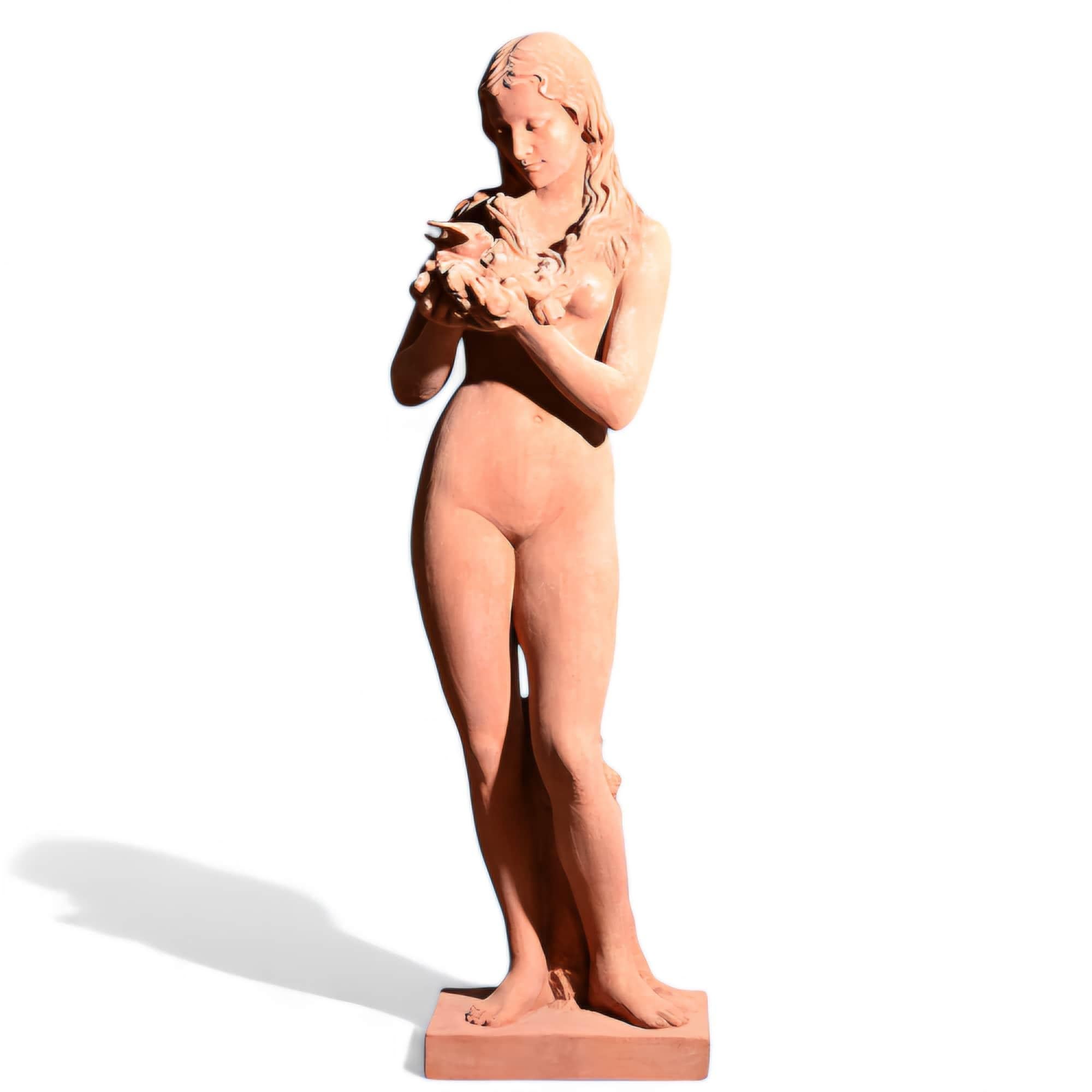 Grande statue toscanne en terre cuite - 135 cm en vente 9