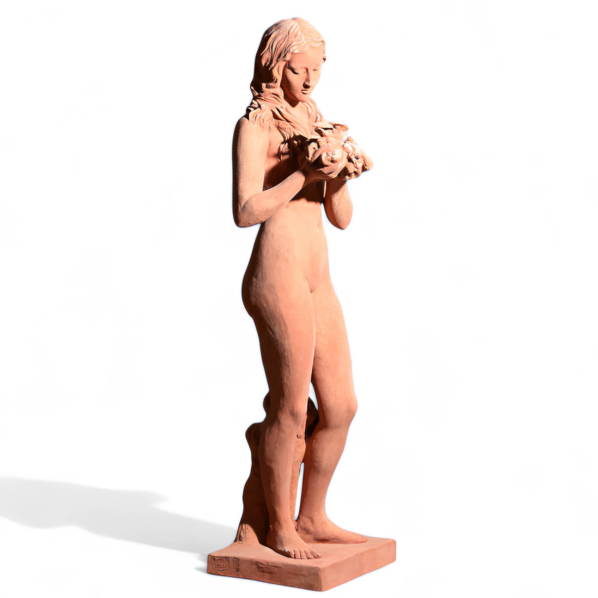 Grande statue toscanne en terre cuite - 135 cm en vente 2
