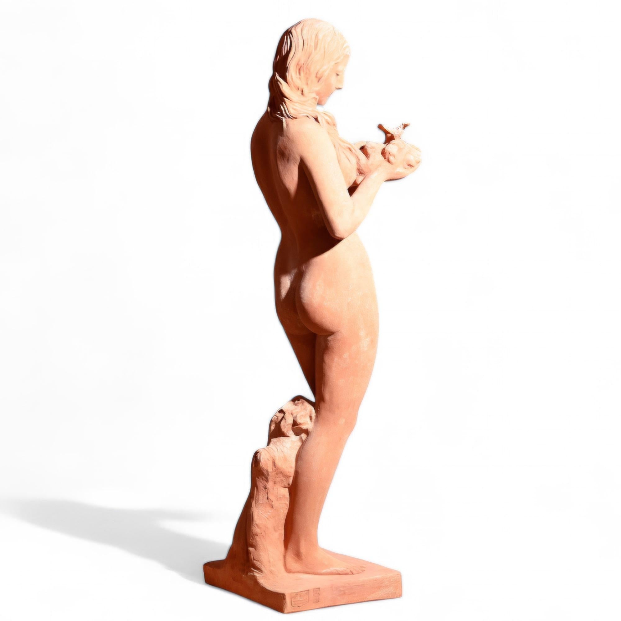Grande statue toscanne en terre cuite - 135 cm en vente 4