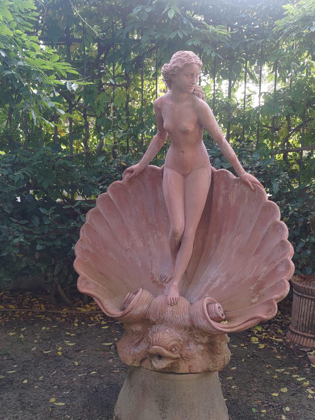 Grande statue toscanne en terre cuite - 145 cm en vente 5