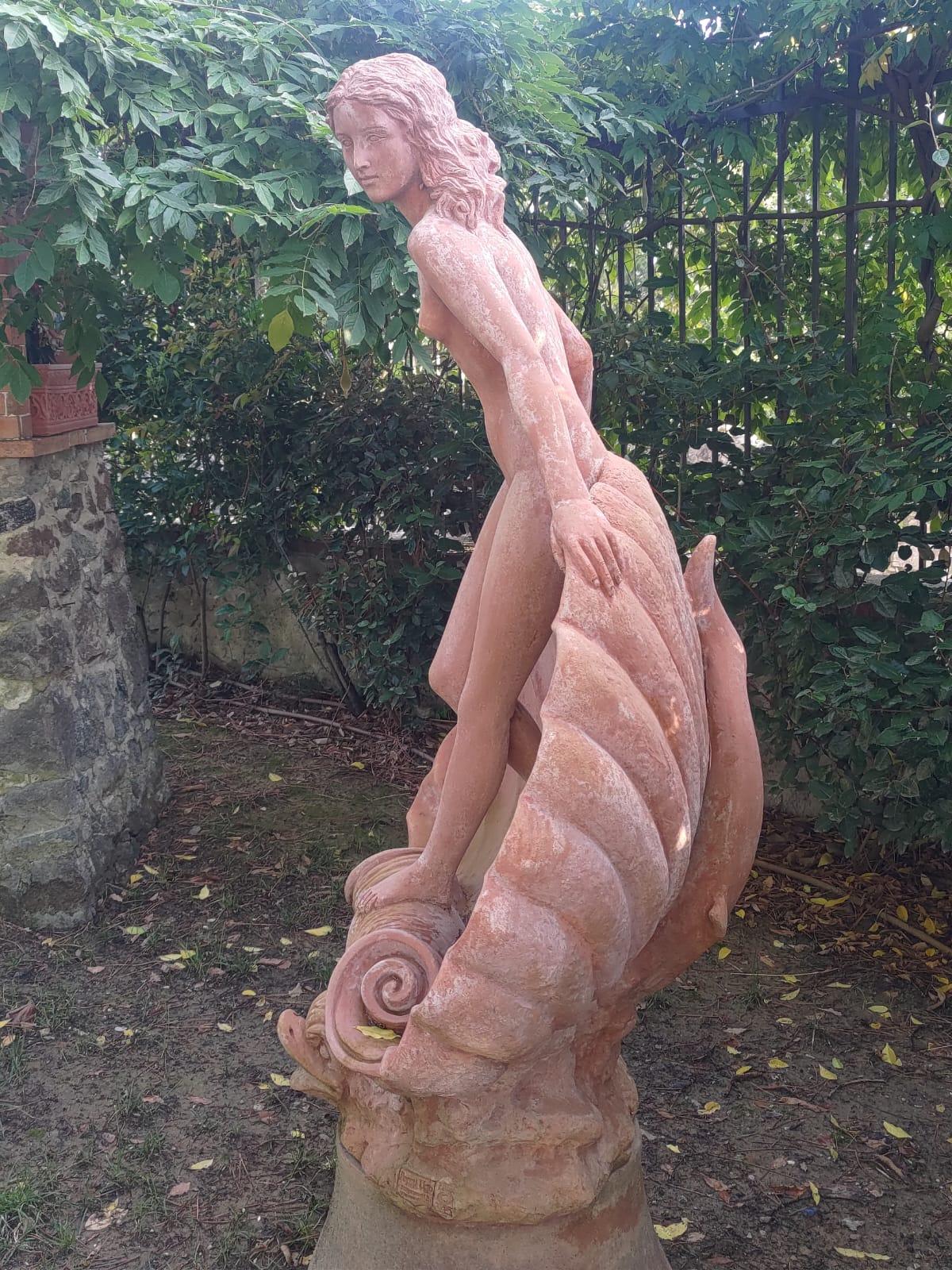 Grande statue toscanne en terre cuite - 145 cm en vente 6