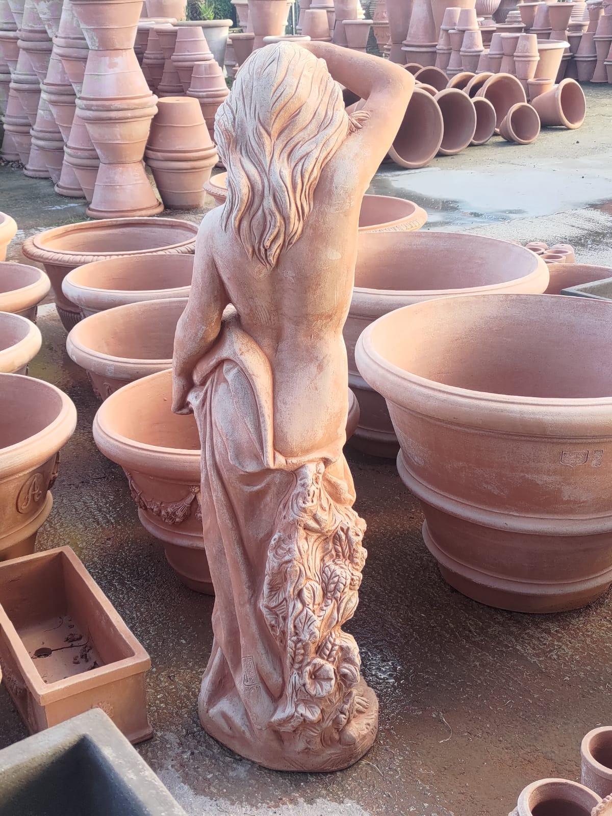 Grande statue toscanne en terre cuite - 145 cm en vente 6