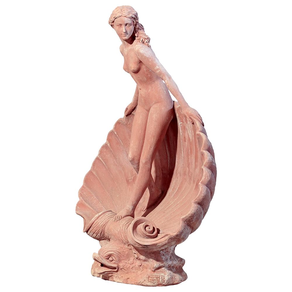 Grande statue toscanne en terre cuite - 145 cm Bon état - En vente à Madrid, ES